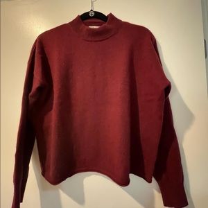 Madewell 100% cashmere mock neck sweater
